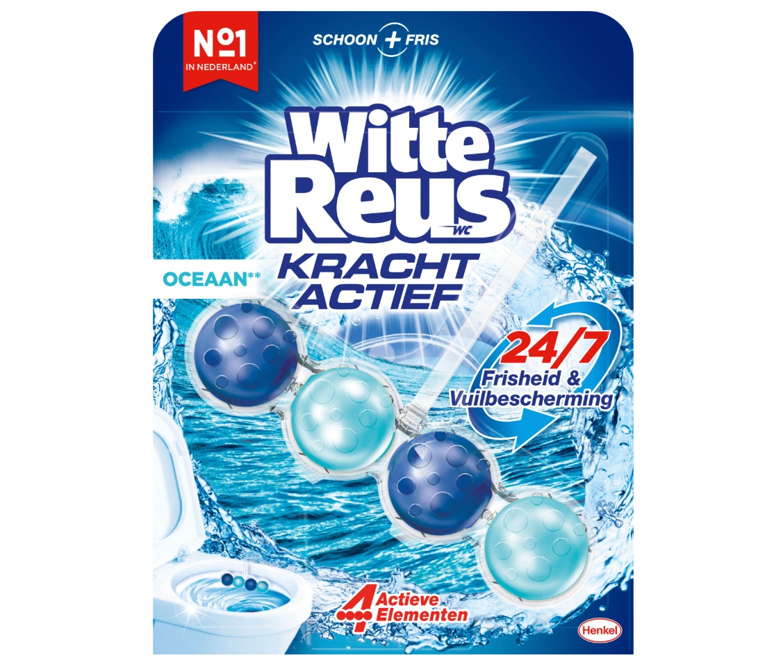 Witte Reus Kracht Actief Toiletblok Oceaan